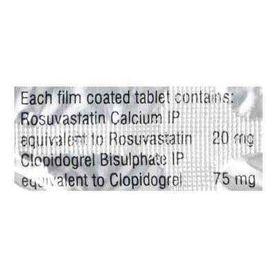 ROSUVAS CV 20 Tablet 10's - High Cholesterol-Dys