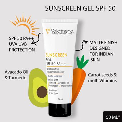 Volamena Sunscreen Gel with SPF 50 PA++ 50 ml - Body Sunscreen