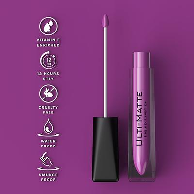 Bella Voste Ulti-Matte Liquid Lipstick Mysterious Muave (07) 3.7 Ml - Liquid Lipsticks