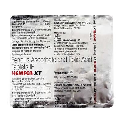 HEMFER XT Tablet 15's - Anaemia-VMA
