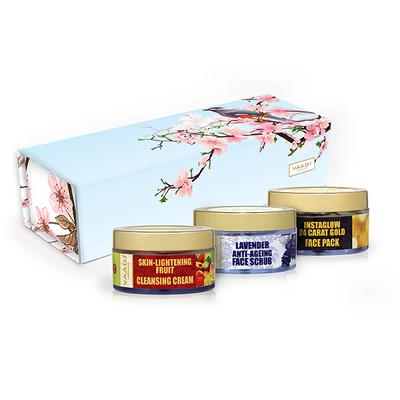 Vaadi Herbals Glamorous Glow Skin Care Herbal Gift Set 170 gm - Face Scrubs