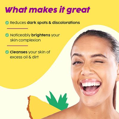 Plix The Plant Fix 5% Pineapple Foaming Facewash For Depigmentation, Unisex 100 ml - Face Wash & Cleansers