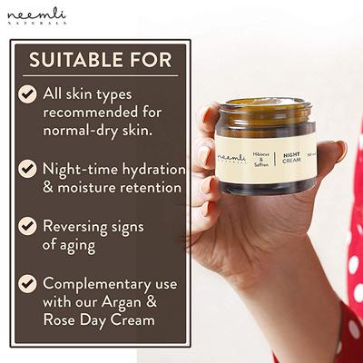 Neemli Naturals Hibiscus & Saffron Night Cream 50 ml - Night Cream
