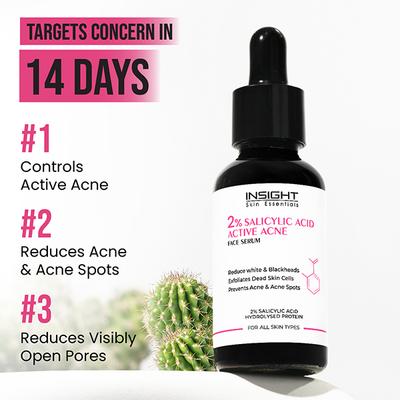 Insight Cosmetics 2% Salicylic Acid Active Acne Face Serum 30 ml - Face Serum