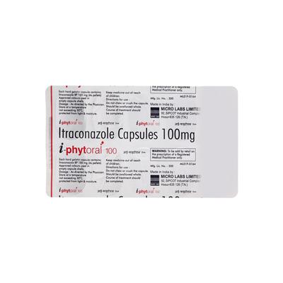 I Phytoral 100mg Capsule 10'S - Fungal Infections-Anf