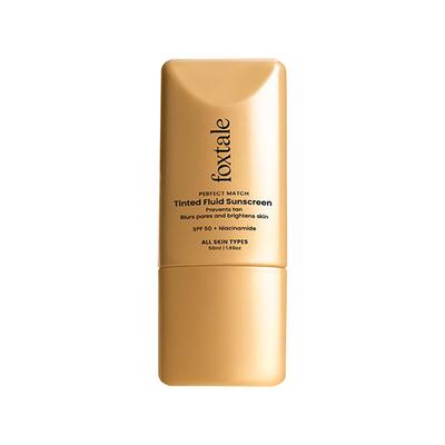 Foxtale Perfect Match Tinted Fluid Susncreen (Caramel) 50 ml - Body Sunscreen
