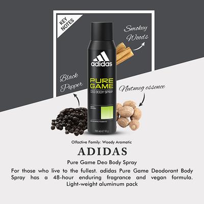 Adidas Pure Game Deodorant Set 150ml 3's - Men Deodorants/Roll-Ons