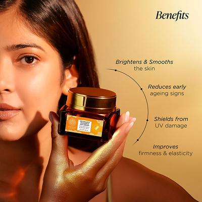 Forest Essentials Soundarya Radiance Cream With 24K Gold SPF 30 PA ++ Moisturizer 50g - Face Moisturizers