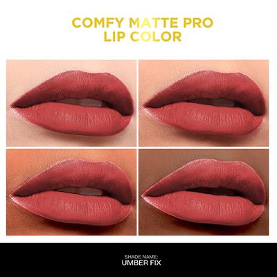Faces Canada Comfy Matte Pro Liquid Lipstick- Umber Fix 10, 5.5 ml 08HR Stay No Dryness - Liquid Lipsticks