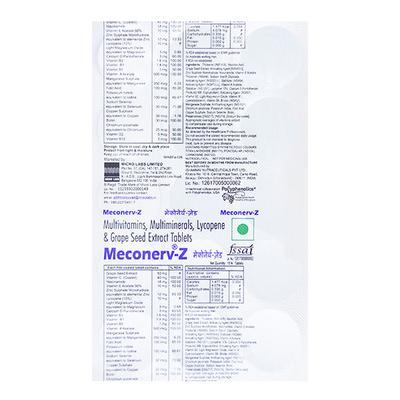 MECONERV Z Tablet 15's - Supplements-Vam
