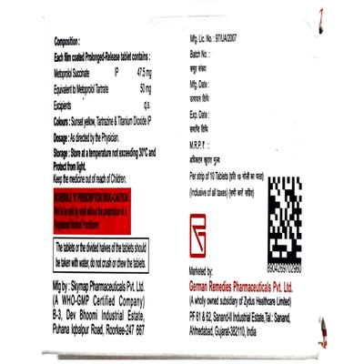 Metol XL 50mg Tablet 10'S - Hypertension-Bet