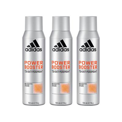 Adidas Power Booster 72H Anti-Perspirant 150ml Deodorant Set For Men 3's - Men Deodorants/Roll-Ons