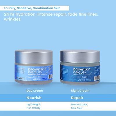 BrownSkin Beauty Thirst Trap Day Cream Night Cream Combo 2's - Facial Kits