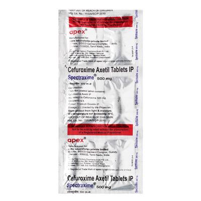 Spectraxime 500mg Tablet 6'S - Bacterial Infections-Cep