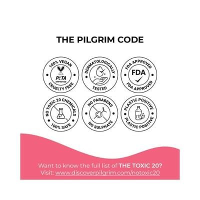 Pilgrim Squalane Strawberry LIP SERUM with Roll-On for Visibly Plump & Supple Lips 6 ml - Lip Balms