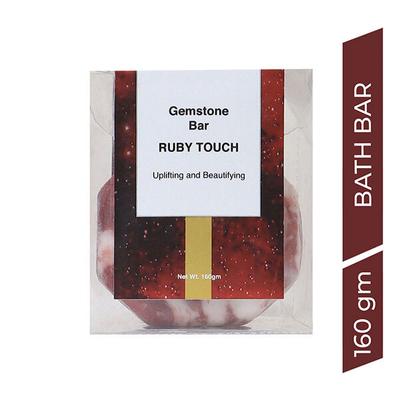 Cosmos by Bewakoof Cleansing & Calming Ruby Touch Gemstone Bath Bar 160 gm - Soaps