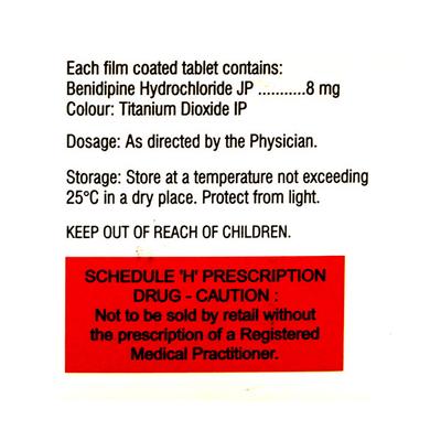 Beniduce 8mg Tablet 10'S - Hypertension-Cal