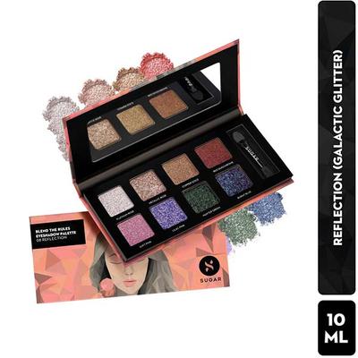 Sugar Cosmetics Blend The Rules Eyeshadow Palette - 08 Reflection (Galactic Glitter) 10.4 gm - Eye Shadow Palettes
