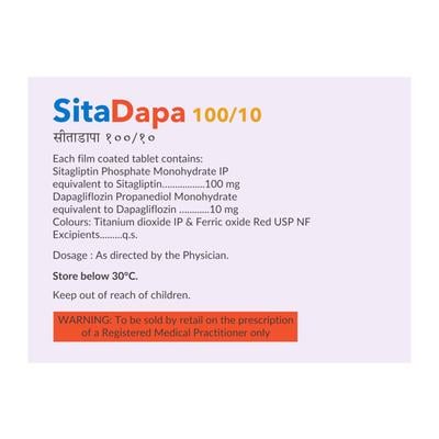 SITADAPA 100/10 Tablet 10's - Diabetes-Ant