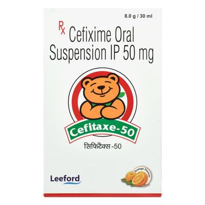 Cefitaxe 50 Orange Flavour Oral Suspension 30ml - Bacterial Infections-Cep