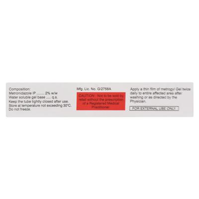 Metrogyl 2% Gel 30gm - Skin Infections-Toa