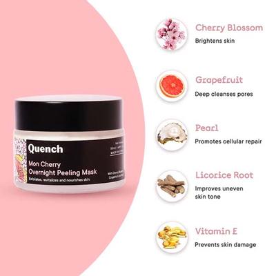 Quench Botanics Mon Cherry Overnight Peeling Mask 50 ml - Masks & Peels