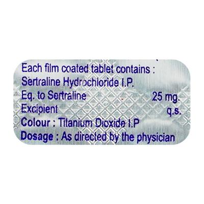 CNSERT 25mg Tablet 10's - Depression-Ant