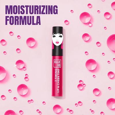 Elle18 2 Timing Lip and Cheek Tint Tropicana 4 ml - Liquid Lipsticks