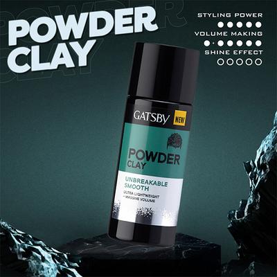 Gatsby Powder Clay Unbreakable Smooth 20 gm - Hair Gels & Waxes