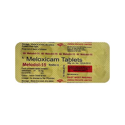 Melodol 15mg Tablet 10'S - Pain relief-Nsa
