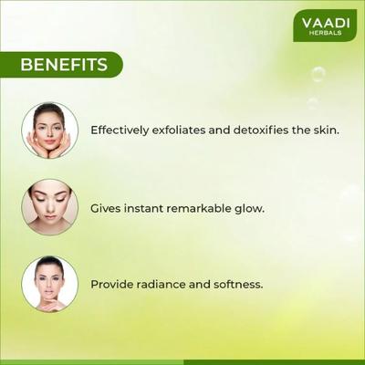 Vaadi Herbals Silver Face Scrub - Pure Silver dust & Fenugreek 50 gm - Face Scrubs