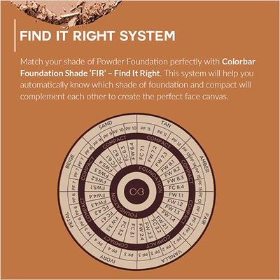 Colorbar 24Hrs Wear Weightless Powder Foundation PF 1 9.5 gm - Compact Powder