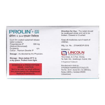PROLIN + 300 SR Tablet 10's - Hormonal Therapy-Oes