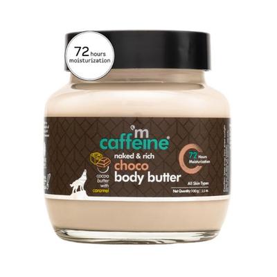 mCaffeine Choco & Shea Body Butter for 72Hrs Moisturization & Stretch Marks 100 gm - Body Butter