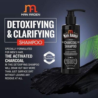 Man Arden Activated Charcoal Shampoo With Menthol 250ml - Shampoos