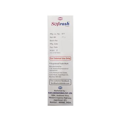 SOFIRASH Cream 30gm - Nappy Rash