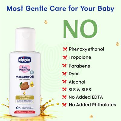 Chicco Baby Moments Massage Oil 100 ml - Creams, Lotions & Oils