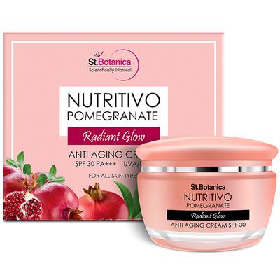Stbotanica Nutritivo Pomegranate Radiant Glow Anti Aging Cream Spf 30-24Hrs Hydration 50 gm - Face Creams