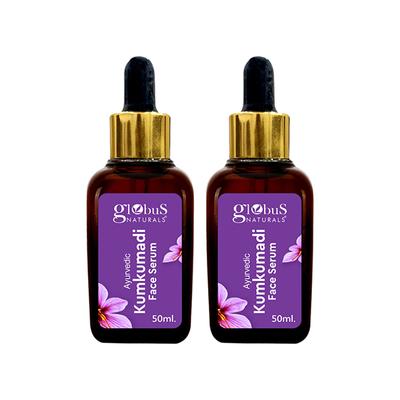 Globus Naturals Ayurvedic Kumkumadi Skin Lightening Face Serum, 50ml each 2's - Face Serum