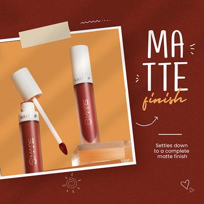 Mars Matte Lip Color, (Celebrity Red) 4.5 ml - Liquid Lipsticks