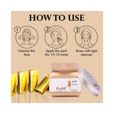 Jeva Gold Face Pack Revitalize Skin and Restore Glow 380 ml - Masks & Peels