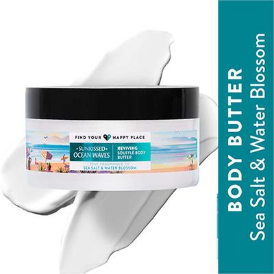Find Your Happy Place Sunkissed Ocean Waves Souffle Body Butter Sea Salt & Water Blossom 200 gm - Body Butter