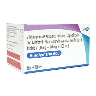 VINGLYN TRIO 500 Tablet 10's - Diabetes-Ant