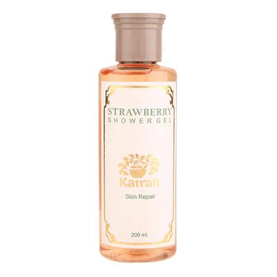 Kairali Strawberry Shower Gel Herbal Body Wash 200 ml - Shower Gels & Body Wash