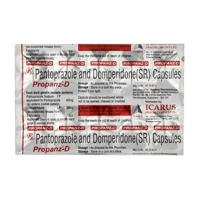 Propanz D Capsule 10'S - Ulcer/Reflux/Flatulence-Aaa