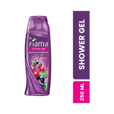 Fiama Shower Gel Blackcurrant & Bearberry Body Wash with Skin Conditioners for Radiant Glow bottle 250 ml - Shower Gels & Body Wash