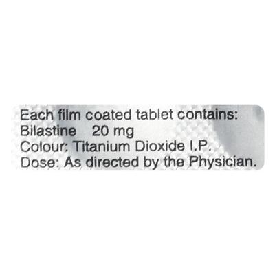 BILERT 20 Tablet 10's - Allergies-Ant