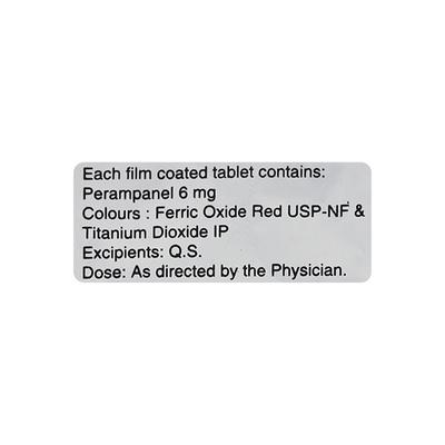 PERAMPA 6 Tablet 10's - Epilepsy/Convulsion-Ant