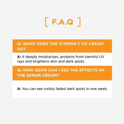 Garnier Bright Complete 3X Vitamin C+Lemon Serum Cream UV 45gm - Lotions & Creams