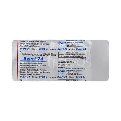 Bvert 8mg Tablet 10'S - Vertigo-Ant